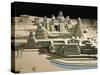 Guatemala, Plastic Model of Tikal Temples-null-Stretched Canvas