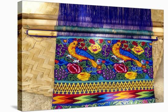 Guatemala: San Antonio, weaving on backstrap loom, July-Alison Jones-Stretched Canvas