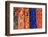 Guatemala, Santiago. Closeup of weavings in the market in the town of Santiago.-Julie Eggers-Framed Photographic Print