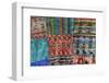 Guatemala. Typical Guatemalan textile; fabric scraps of various colors and textures forming a quilt-Kymri Wilt-Framed Photographic Print