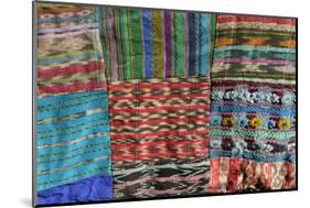 Guatemala. Typical Guatemalan textile; fabric scraps of various colors and textures forming a quilt-Kymri Wilt-Mounted Photographic Print