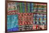 Guatemala. Typical Guatemalan textile; fabric scraps of various colors and textures forming a quilt-Kymri Wilt-Framed Photographic Print