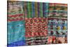 Guatemala. Typical Guatemalan textile; fabric scraps of various colors and textures forming a quilt-Kymri Wilt-Stretched Canvas