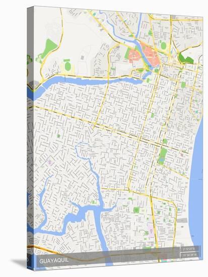 Guayaquil, Ecuador Map-null-Stretched Canvas