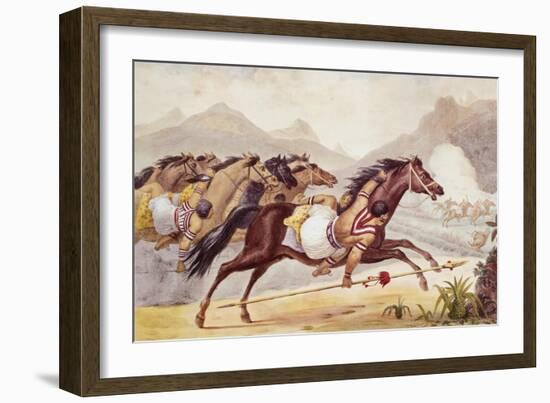 Guaycuru Indians on Horseback-JB Debret-Framed Giclee Print