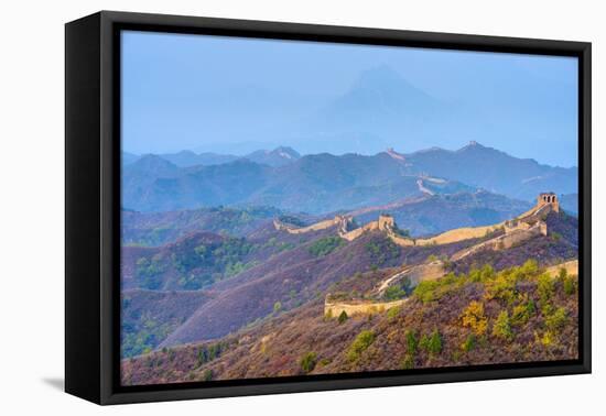 Gubeikou to Jinshanling Section of the Great Wall of China-Alan Copson-Framed Stretched Canvas