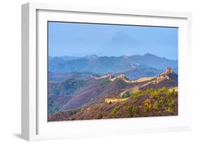 Gubeikou to Jinshanling Section of the Great Wall of China-Alan Copson-Framed Photographic Print