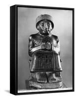 Gudea, Prince of Lagash, Dedicated to Ningizzada, Neo-Sumerian, Telloh, Ancient Girsu, c.2130 BC-Mesopotamian-Framed Stretched Canvas