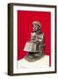 Gudea, Prince of Lagash, Statue Dedicated to Ningizzada, Neo-Sumerian, from Telloh, ancient Girsu,-null-Framed Giclee Print