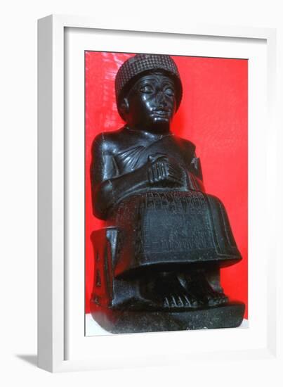 Gudea, Ruler of the City-State of Lagash in Southern Babylon, Neo-Sumerian, 22nd Century BC-null-Framed Photographic Print