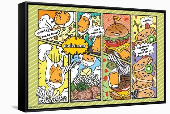 Gudetama - Food-Trends International-Framed Stretched Canvas