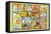 Gudetama - Food-Trends International-Framed Stretched Canvas