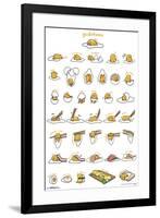 GUDETAMA - GRID-null-Framed Poster