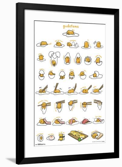 GUDETAMA - GRID-null-Framed Poster