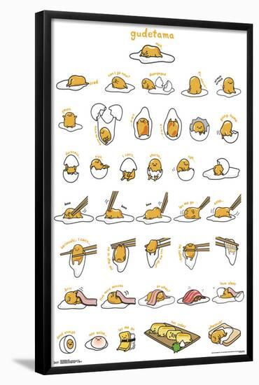 GUDETAMA - GRID-null-Framed Poster