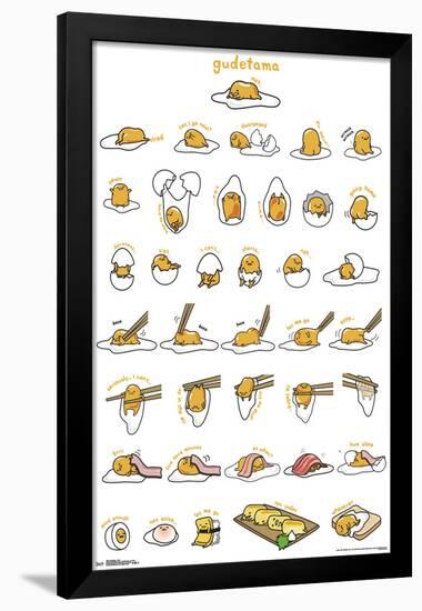 GUDETAMA - GRID-null-Framed Poster