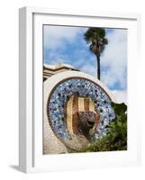 Guell Park (Parc Guell), UNESCO World Heritage Site, Barcelona, Catalunya (Catalonia), Spain-Nico Tondini-Framed Photographic Print