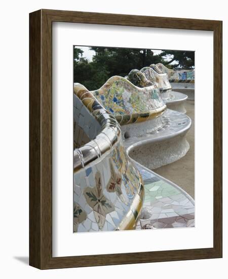 Guell Park (Parc Guell), UNESCO World Heritage Site, Barcelona, Catalunya (Catalonia), Spain-Nico Tondini-Framed Photographic Print