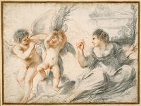 Venus Scolding Cupid, While an Older Cupid Binds Him to a Tree-Guercino (Giovanni Francesco Barbieri)-Giclee Print