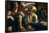 Guercino / 'Saint Peter Freed by an Angel', ca. 1622, Italian School, Oil on canvas, 105 cm x 1...-GUERCINO-Framed Poster