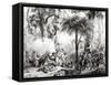 Guerillas, Engraved by Victor Adam-Johann Moritz Rugendas-Framed Stretched Canvas