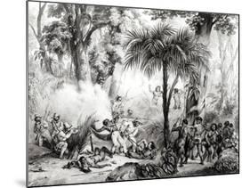 Guerillas, Engraved by Victor Adam-Johann Moritz Rugendas-Mounted Giclee Print