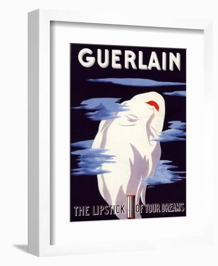 Guerlain, Guerlain Lipstick Make-Up, UK, 1938-null-Framed Giclee Print