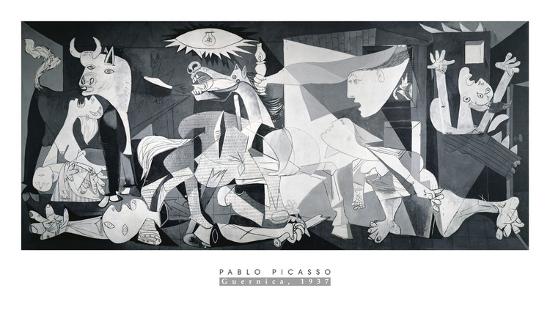 Guernica, 1937-Pablo Picasso-Framed Art Print