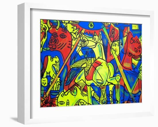 Guernica-Abstract Graffiti-Framed Giclee Print