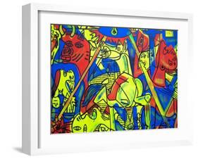 Guernica-Abstract Graffiti-Framed Giclee Print