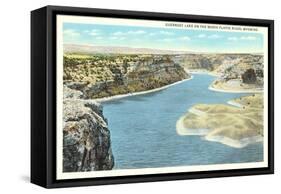 Guernsey Lake, North Platte River, Wyoming-null-Framed Stretched Canvas