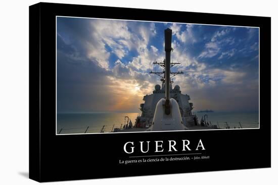 Guerra. Cita Inspiradora Y Póster Motivacional-null-Stretched Canvas