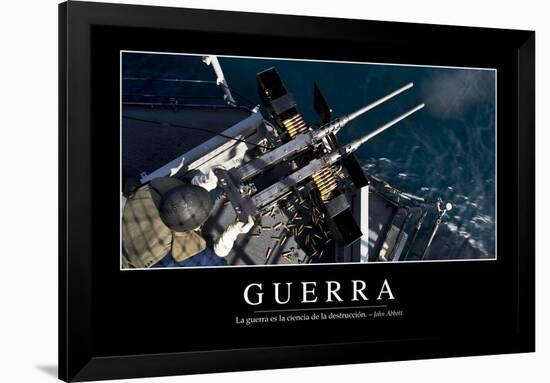 Guerra. Cita Inspiradora Y Póster Motivacional-null-Framed Photographic Print