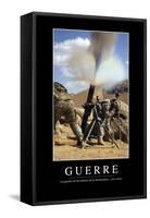 Guerre: Citation Et Affiche D'Inspiration Et Motivation-null-Framed Stretched Canvas