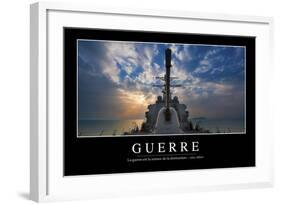 Guerre: Citation Et Affiche D'Inspiration Et Motivation-null-Framed Photographic Print