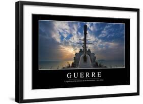 Guerre: Citation Et Affiche D'Inspiration Et Motivation-null-Framed Photographic Print