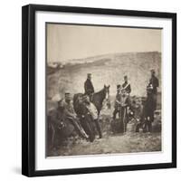 Guerre de Crimée;Incidents of Camp Life:Officers and Men of the 8th Hussars-Roger Fenton-Framed Giclee Print