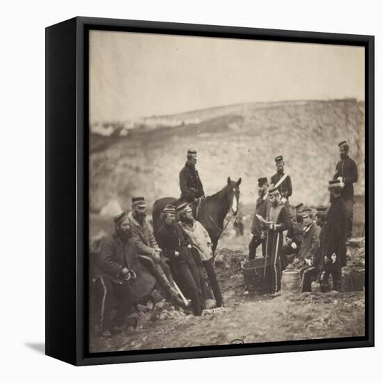 Guerre de Crimée;Incidents of Camp Life:Officers and Men of the 8th Hussars-Roger Fenton-Framed Stretched Canvas