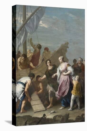 Guerre De Troie :  Enlevement D'helene  - the Embarkation of Helen of Troy Par Amigoni, Jacopo (167-Jacopo Amigoni-Stretched Canvas