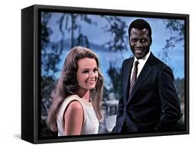 Guess Who's Coming To Dinner, Katharine Houghton, Sidney Poitier, 1967-null-Framed Stretched Canvas