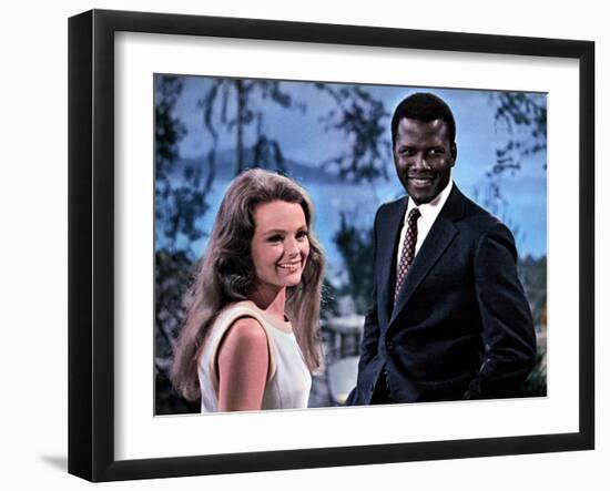 Guess Who's Coming To Dinner, Katharine Houghton, Sidney Poitier, 1967-null-Framed Photo