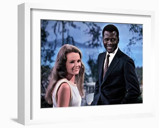 Guess Who's Coming To Dinner, Katharine Houghton, Sidney Poitier, 1967-null-Framed Photo