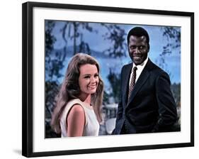 Guess Who's Coming To Dinner, Katharine Houghton, Sidney Poitier, 1967-null-Framed Photo