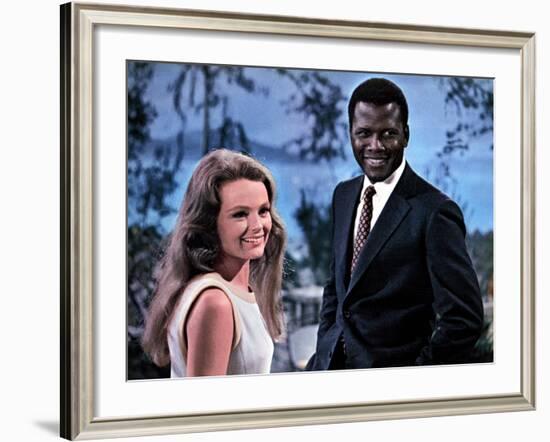 Guess Who's Coming To Dinner, Katharine Houghton, Sidney Poitier, 1967-null-Framed Photo