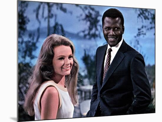 Guess Who's Coming To Dinner, Katharine Houghton, Sidney Poitier, 1967-null-Mounted Photo