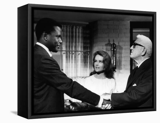 Guess Who's Coming To Dinner, Sidney Poitier, Katharine Houghton, Spencer Tracy, 1967-null-Framed Stretched Canvas