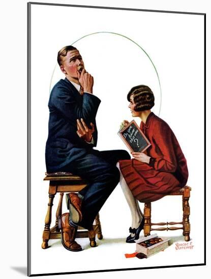 "Guessing Game,"July 9, 1927-Revere F. Wistehoff-Mounted Giclee Print