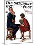 "Guessing Game," Saturday Evening Post Cover, July 9, 1927-Revere F. Wistehoff-Mounted Giclee Print