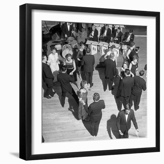 Guests at a Christmas Dance at Sheffield University, South Yorkshire, 1967-Michael Walters-Framed Photographic Print