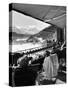 Guests at Fashionable Winter Resort Napping and Sunbathing on Hotel Terrace after Lunch-Alfred Eisenstaedt-Stretched Canvas